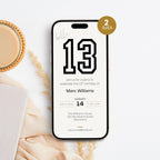 13th Birthday Invitation Boys
