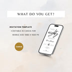 Minimalistic Elegant 80th Birthday Invitation