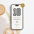 Sports 18th Birthday Invitation Template for Boys