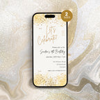 Modern Gold 18th Birthday Invitation Template