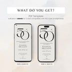 Elegant 50th Birthday Invitation