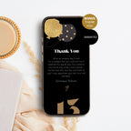Animated Black 13th Birthday Invitation