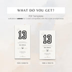 13th Birthday Invitation Boys