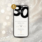 Minimal 30th Birthday Invitation