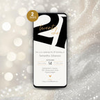 Modern 21st Birthday Invitation Template
