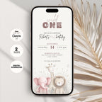 Wild One Birthday Invitation Jungle Safari