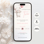 Two Wild Birthday Invitation Bear