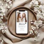 15th Birthday Invitation Photo Template Girls