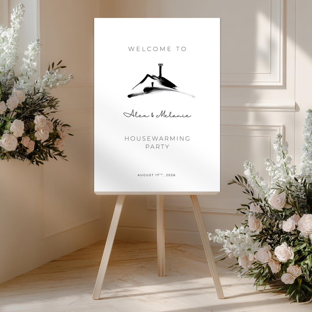 Minimal Housewarming Welcome Sign