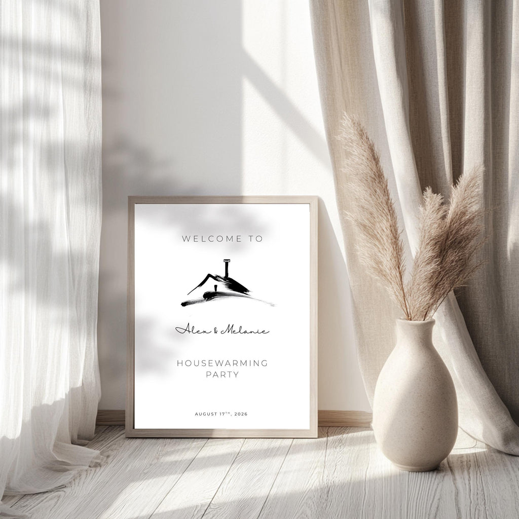 Minimal Housewarming Welcome Sign