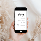 Modern Simple 30th Birthday Invitations