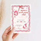 Pink Pony Club Birthday Invitation