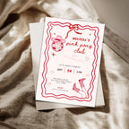 Pink Pony Club Birthday Invitation