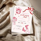 Pink Pony Club Birthday Invitation