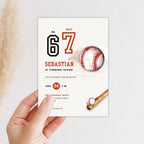 6 7 Sport 7th Birthday Baseball Invitation for Boys