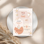 Tea for Two Birthday Invitation for Girls