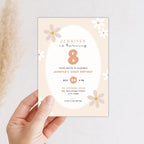 Daisy Pastel Floral 8th Birthday Invitation