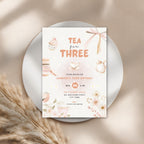 Tea for Three Birthday Invitation