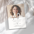 Elegant Photo 40th Birthday Invitation