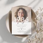 Born in 1986 40th Birthday Invitation Photo