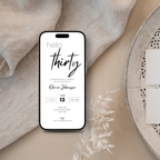 Minimal Elegant 30th Birthday Invitation