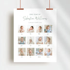 Baby Birthday Monthly Milestone Sign