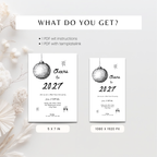 Cheers to New Year’s Eve 2027 party invitation template, detail view