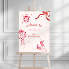 Cowgirl Pink Pony Club Welcome Sign