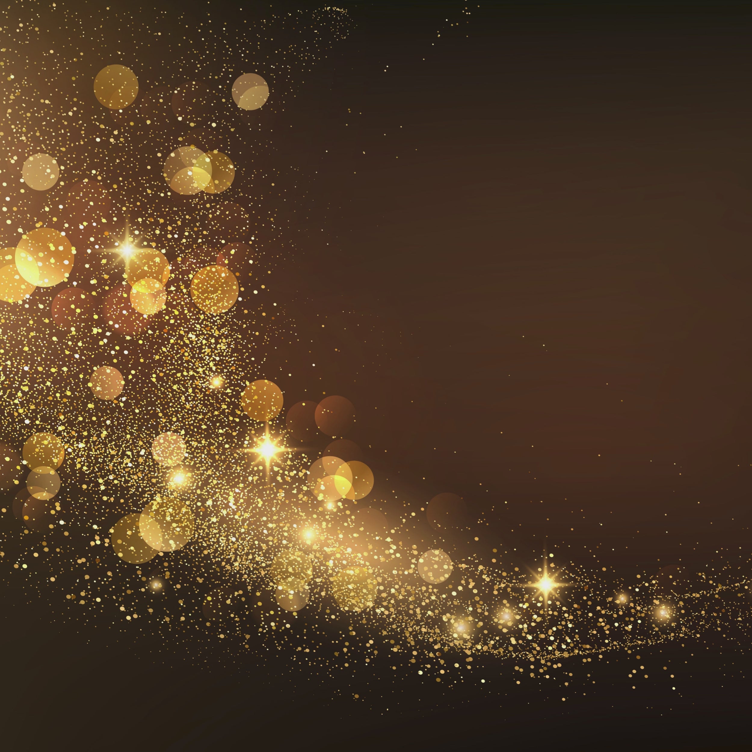 Golden 60th Birthday Invitation