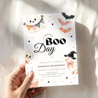 Halloween Boo Day 3rd Birthday Invitation Template Girls