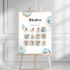 Blue Sweet Birthday Monthly Milestone Sign Boys