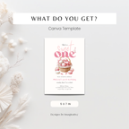 She's a Sweet One Birthday Invitation Girls