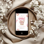 Pink Sweet One Birthday Invitation Girls