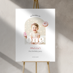 Photo Sweet One Birthday Welcome Sign Girls