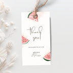 Watermelon Birthday Thank You Favor Tag