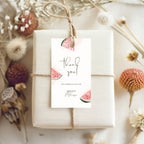 Watermelon Birthday Thank You Favor Tag