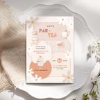 Tea Party Invitation Birthday Girls