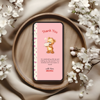 Pink Chapter One Birthday Thank You eCard