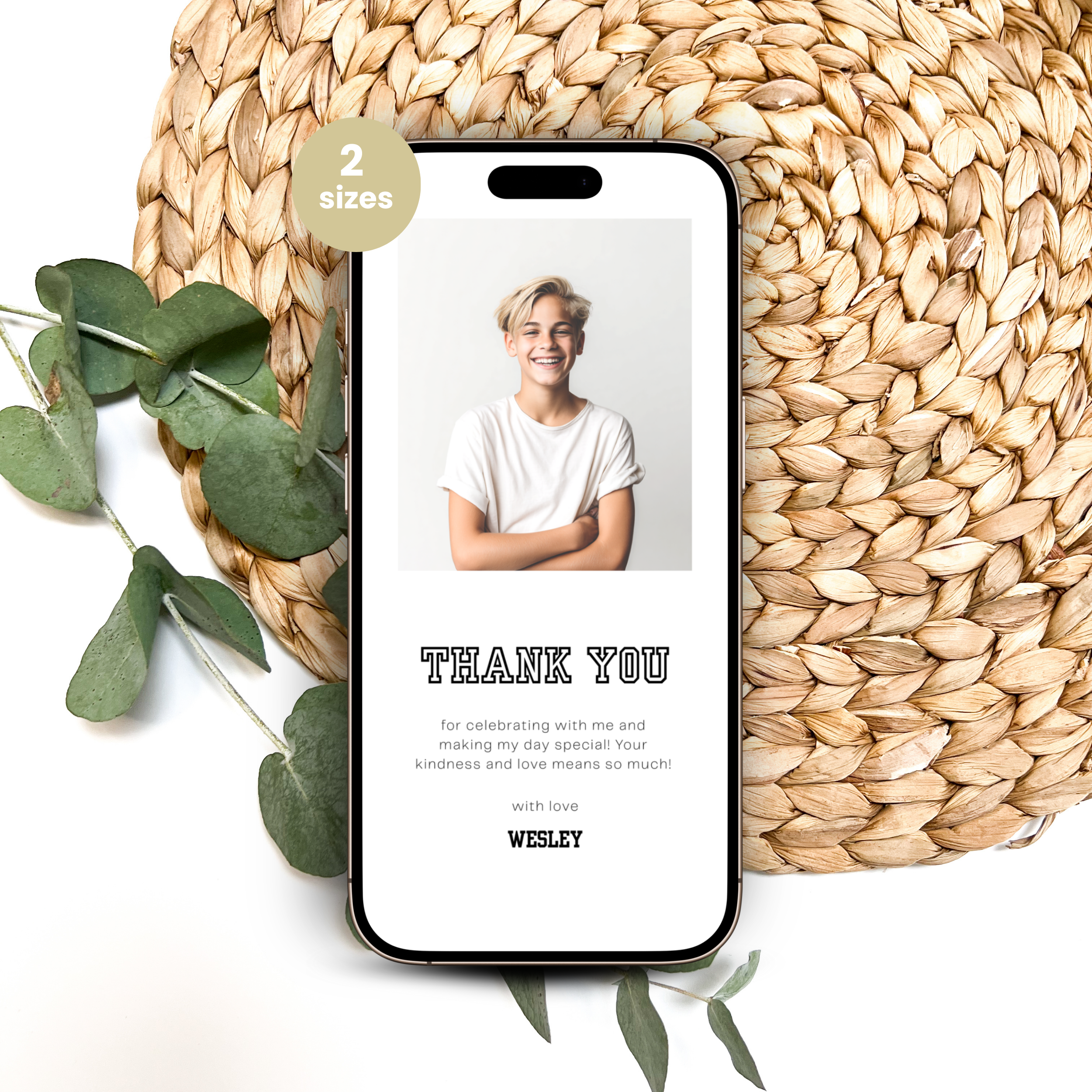 Photo Sports Birthday Thank You eCard Teens