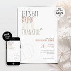 Friendsgiving Dinner Invitation Template