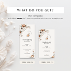 Floral Pumpkins Thanksgiving Dinner Invitation Template