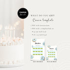 Blue Sweet Birthday Monthly Milestone Sign Boys