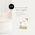 Brown Green Wild One 1st Birthday Invitation Template Boys – image 8